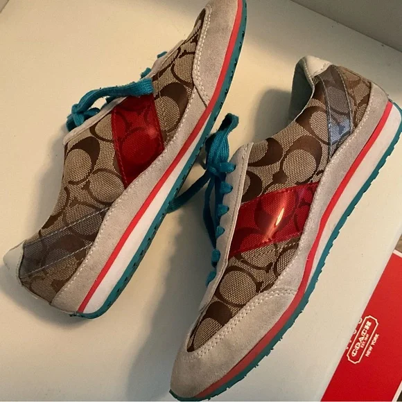 COACH Tennies Sneakers Size 7.5 - Picture 8 of 10